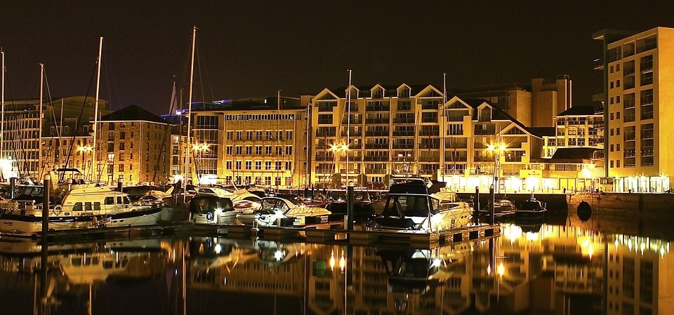 Harbour in Plymouth, UK